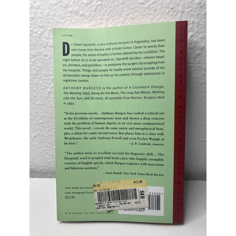 The Doctor Is Sick - Paperback By Burgess, Anthony - GOOD